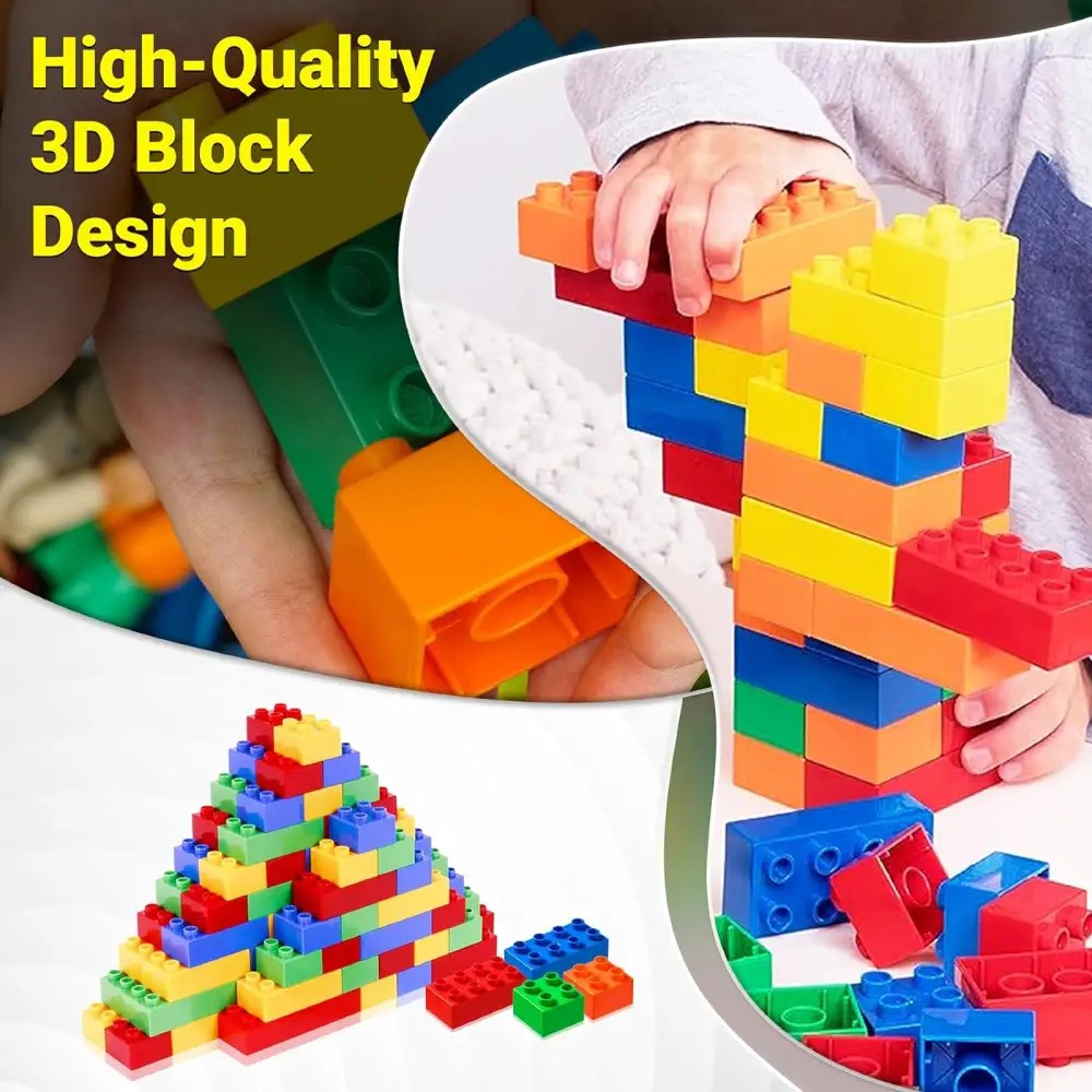 Building Blocks – Multicolored Block Set for Building Toys Games