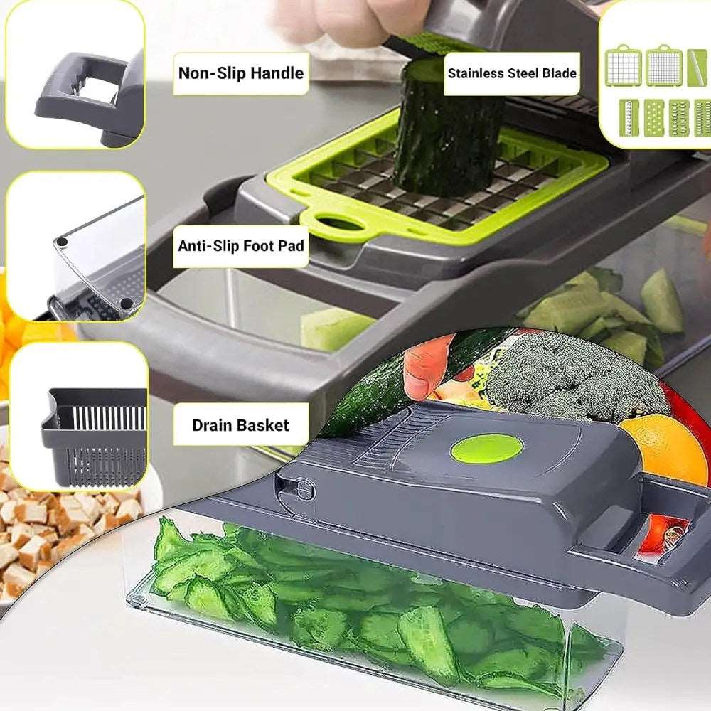 15 in 1 Vegetable Chopper – Slicer, Dicer, Cutter, Chopper