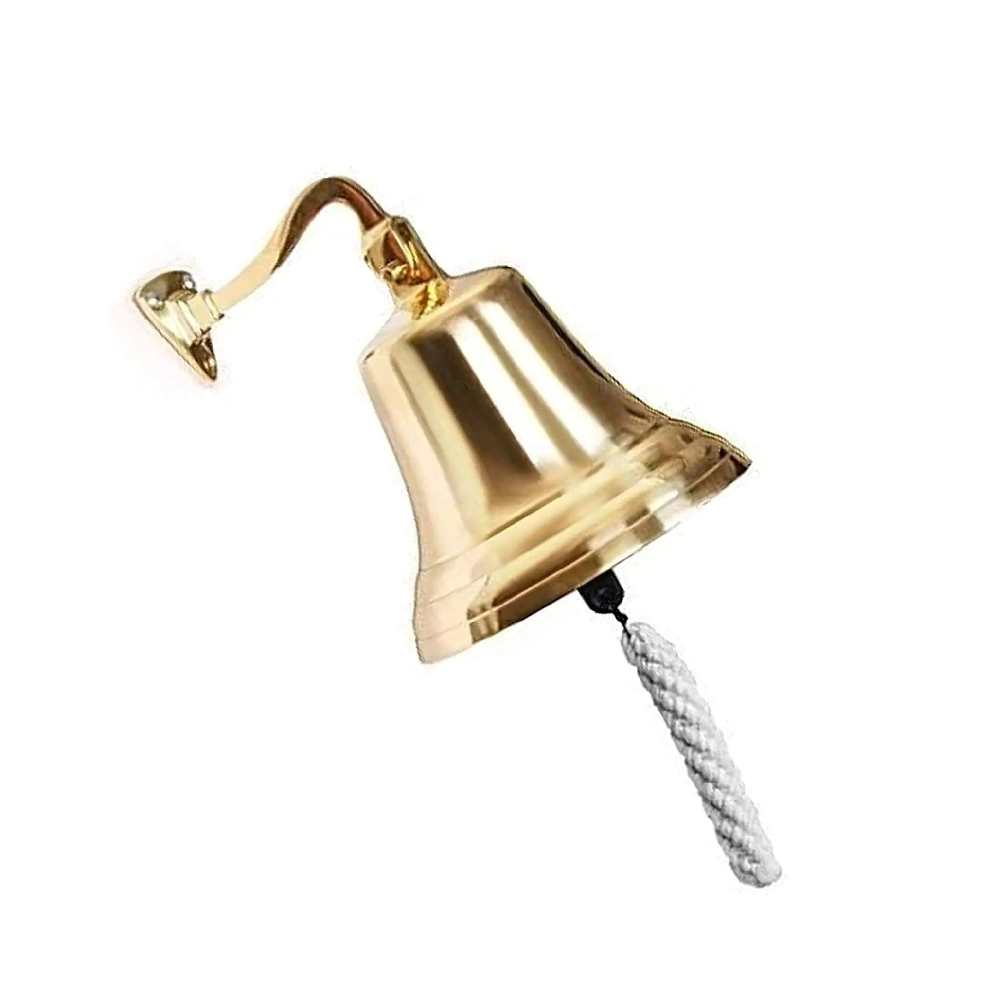 Last Orders Bell - Home Bar Pub Bell, Wall Mounted Ship Bell, Brass Hanging Bell with Durable Rope