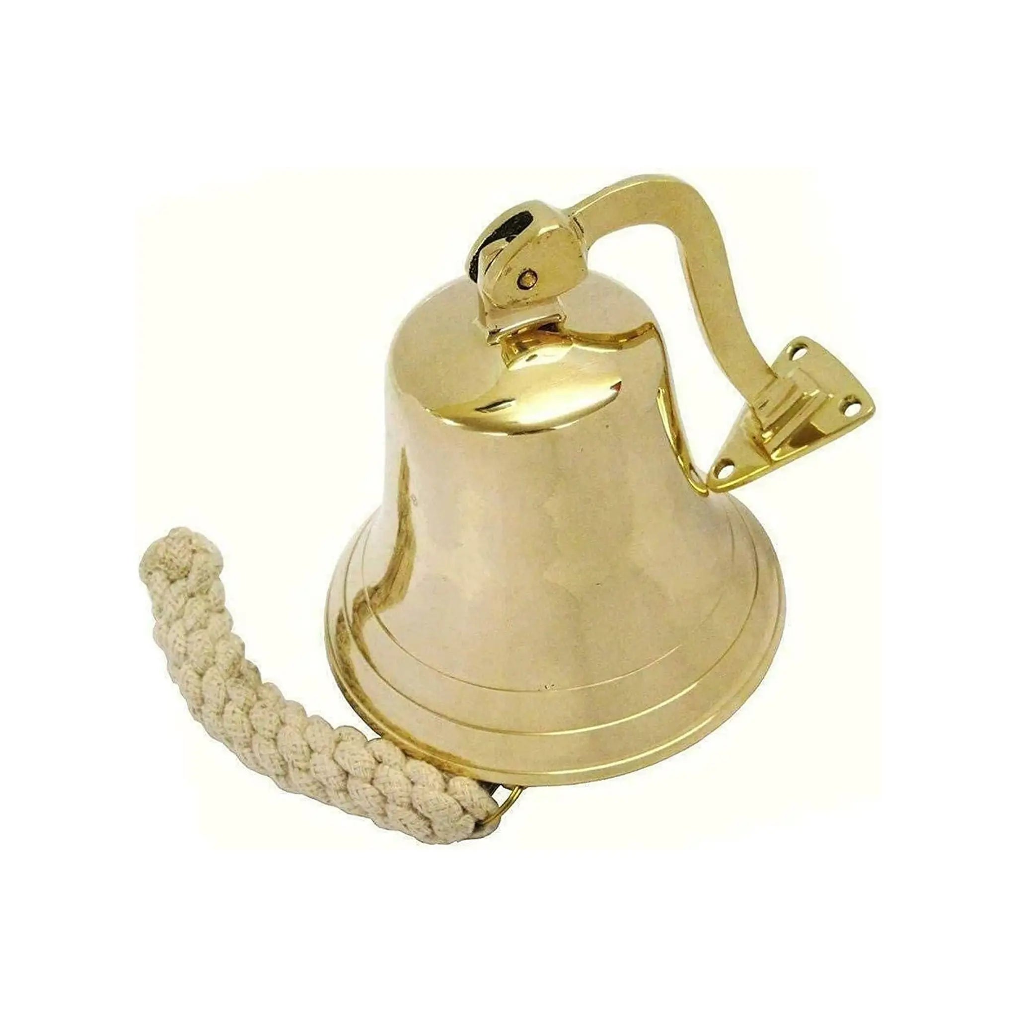 Last Orders Bell - Home Bar Pub Bell, Wall Mounted Ship Bell, Brass Hanging Bell with Durable Rope