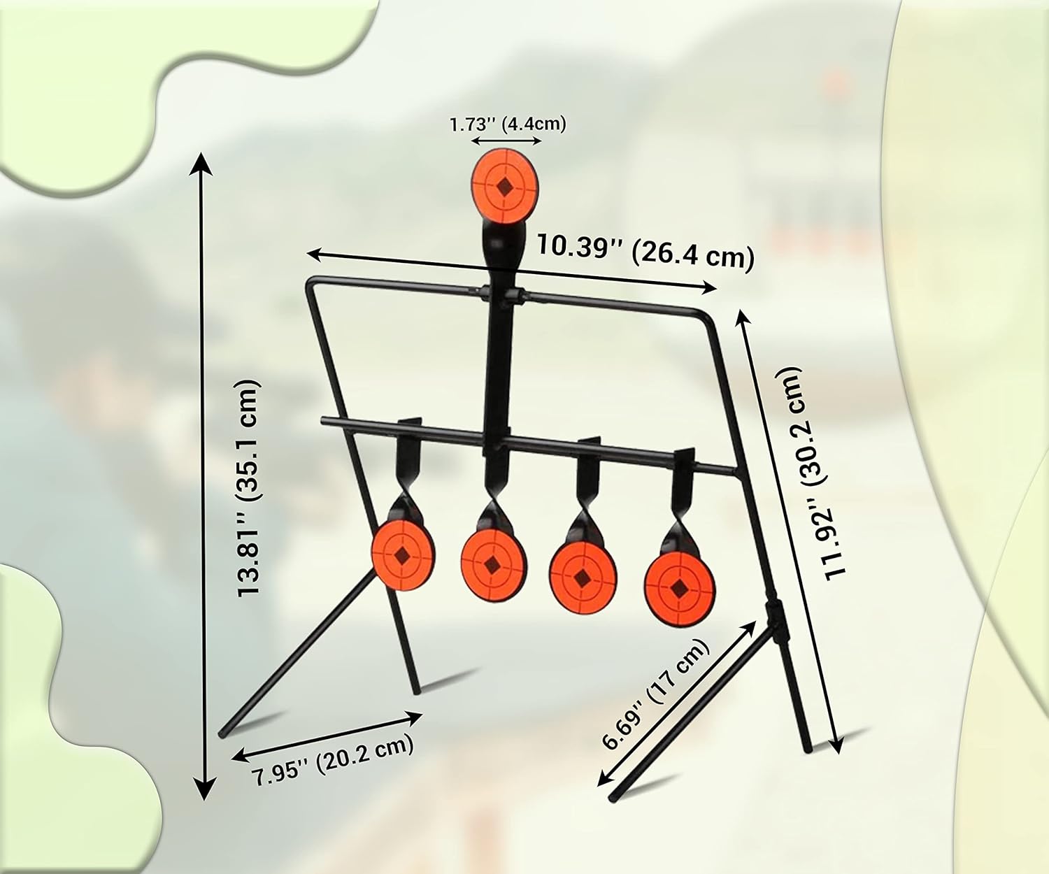 Air Rifle Targets - Airsoft Targets for Air Guns, BB Guns - Moving Targets for Air Rifle Shooting