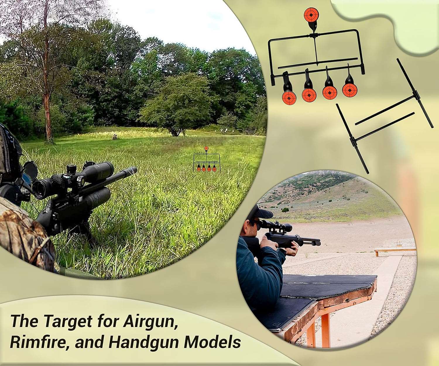 Air Rifle Targets - Airsoft Targets for Air Guns, BB Guns - Moving Targets for Air Rifle Shooting