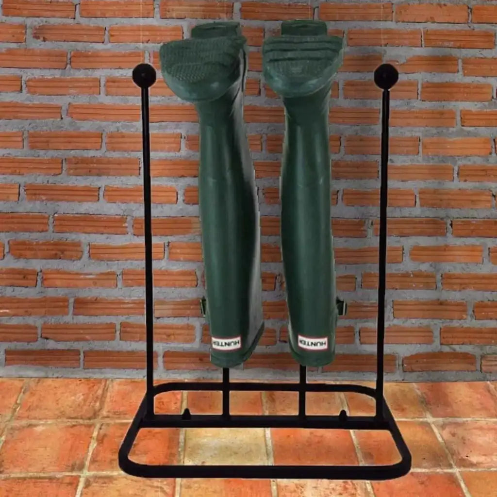 Welly boot rack, Strong wellington boot stand outdoor, Rustproof Cast iron welly rack outdoor