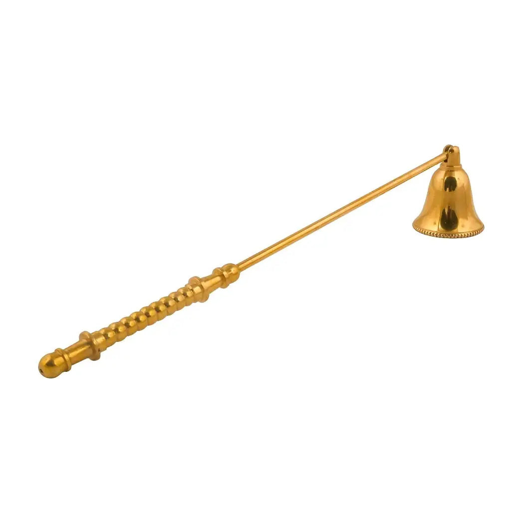 Candle Snuffer Fire Extinguisher for Safe Extinguishing, Made of Stainless Steel (Brass Elegant)