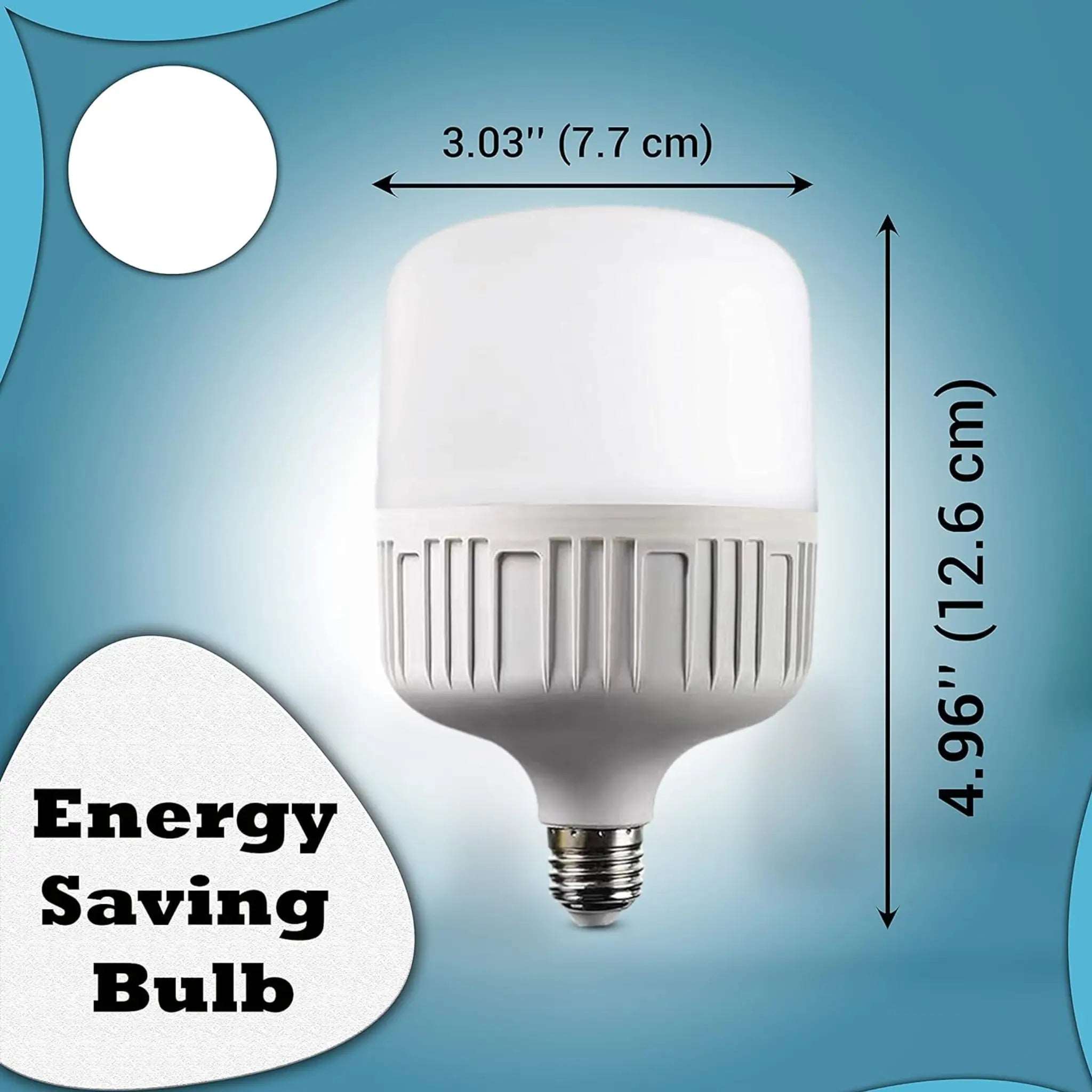 LED E27 Screw Light Bulbs, 18W, 6500K, 1400lm, Non-Dimmable, Cool White, Energy Saving Light Bulb