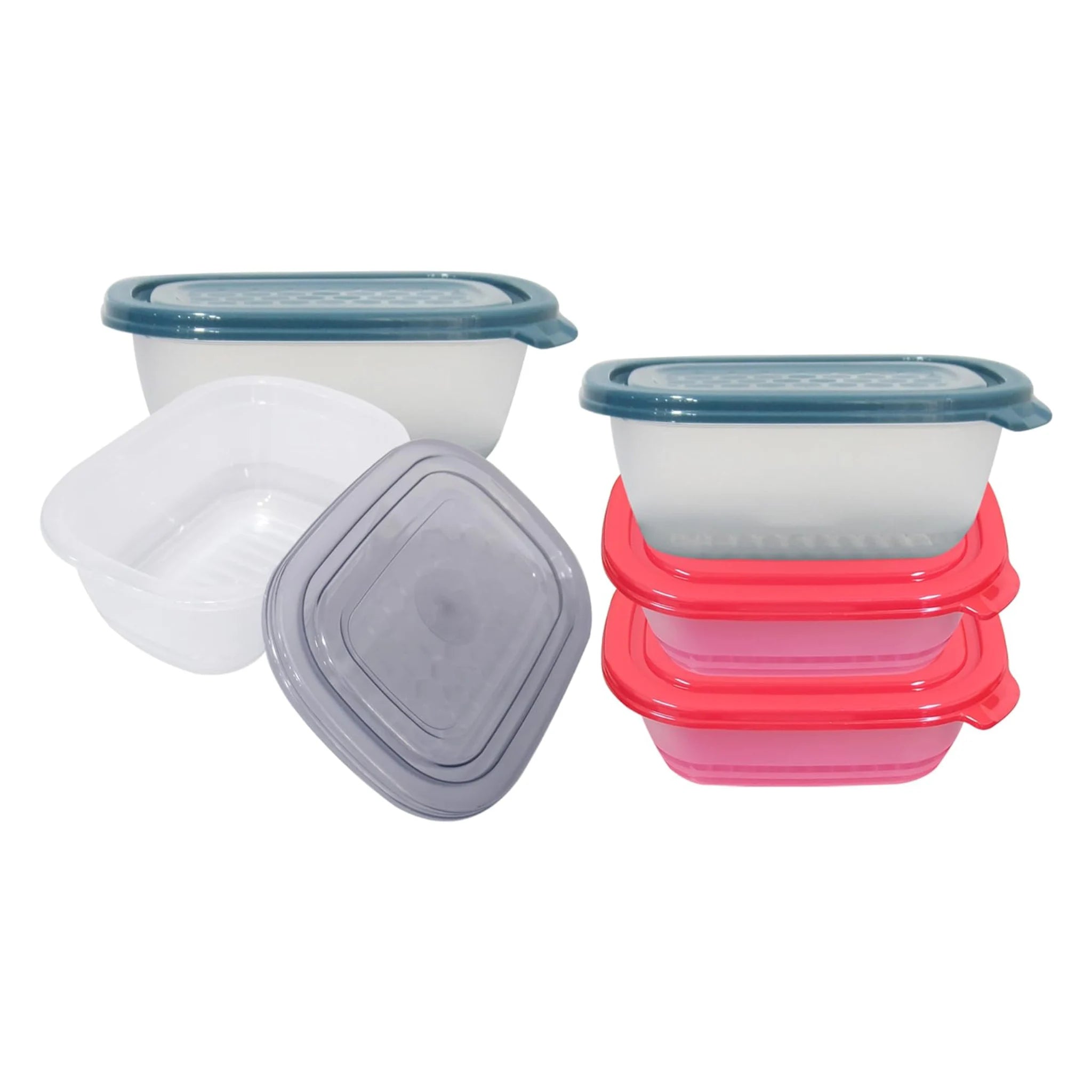 Neez Food Storage Container Set - Microwavable, Freezable- BPA Free (Pack of 5 Mix)