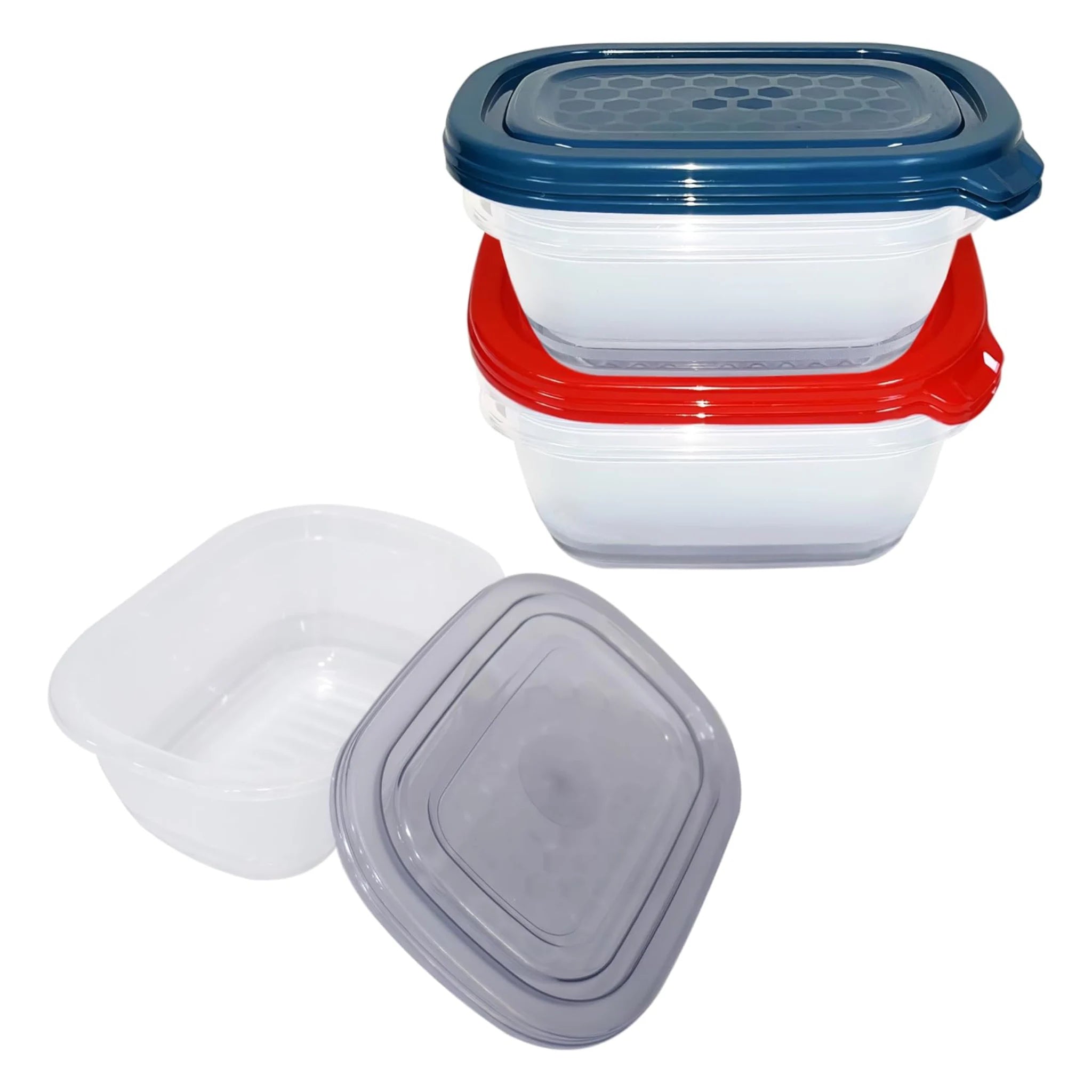 Neez Food Storage Container Set - Microwavable, Freezable- BPA Free (Pack of 5 Mix)