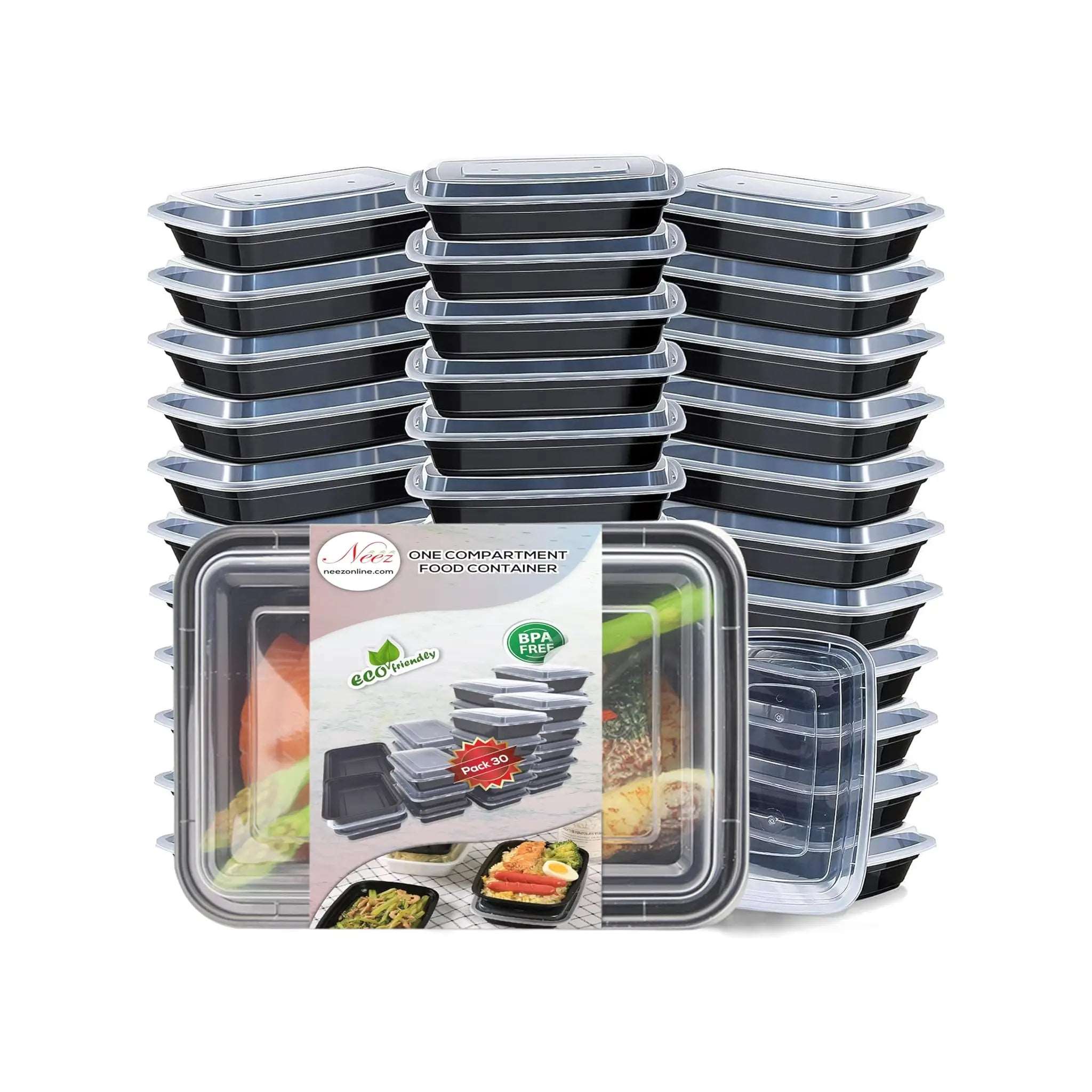 1 Compartment Meal Prep Containers (950ml) – BPA-Free