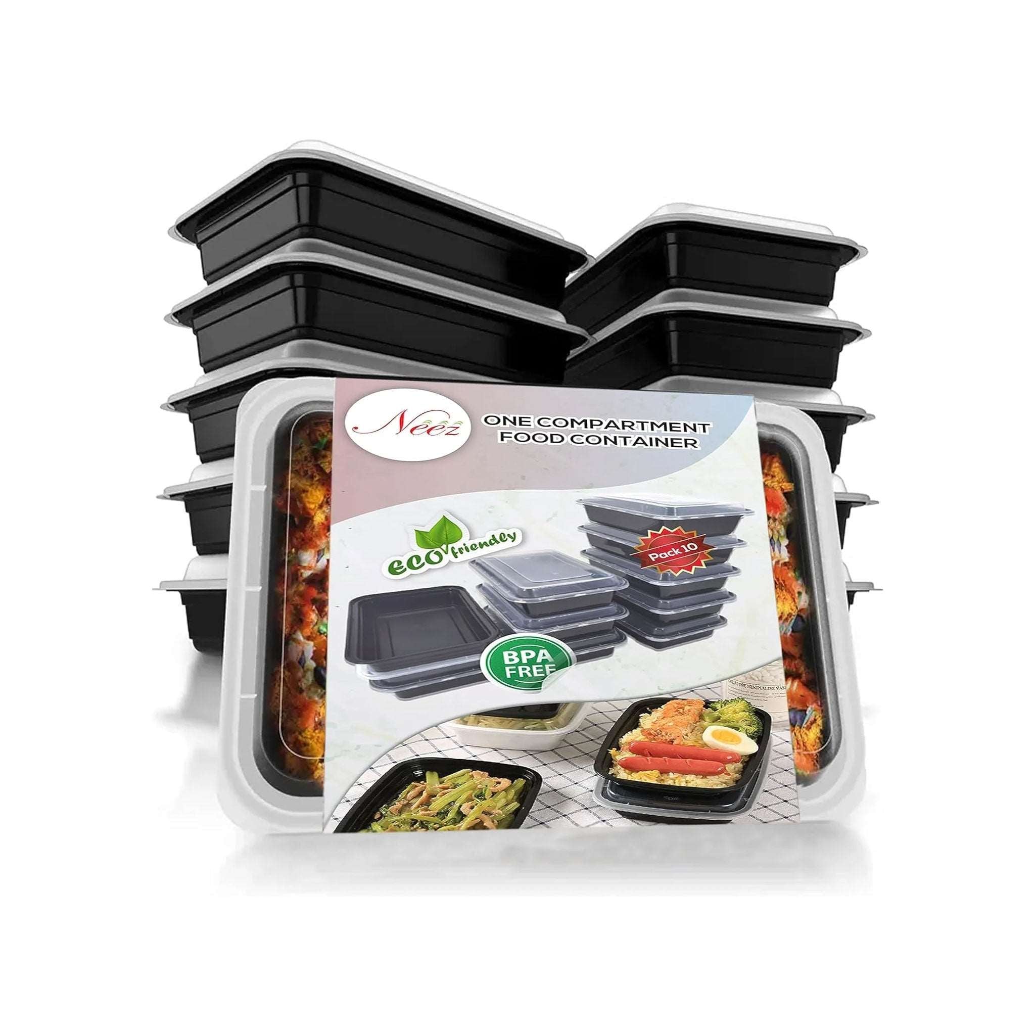 1 Compartment Meal Prep Containers (950ml) – BPA-Free