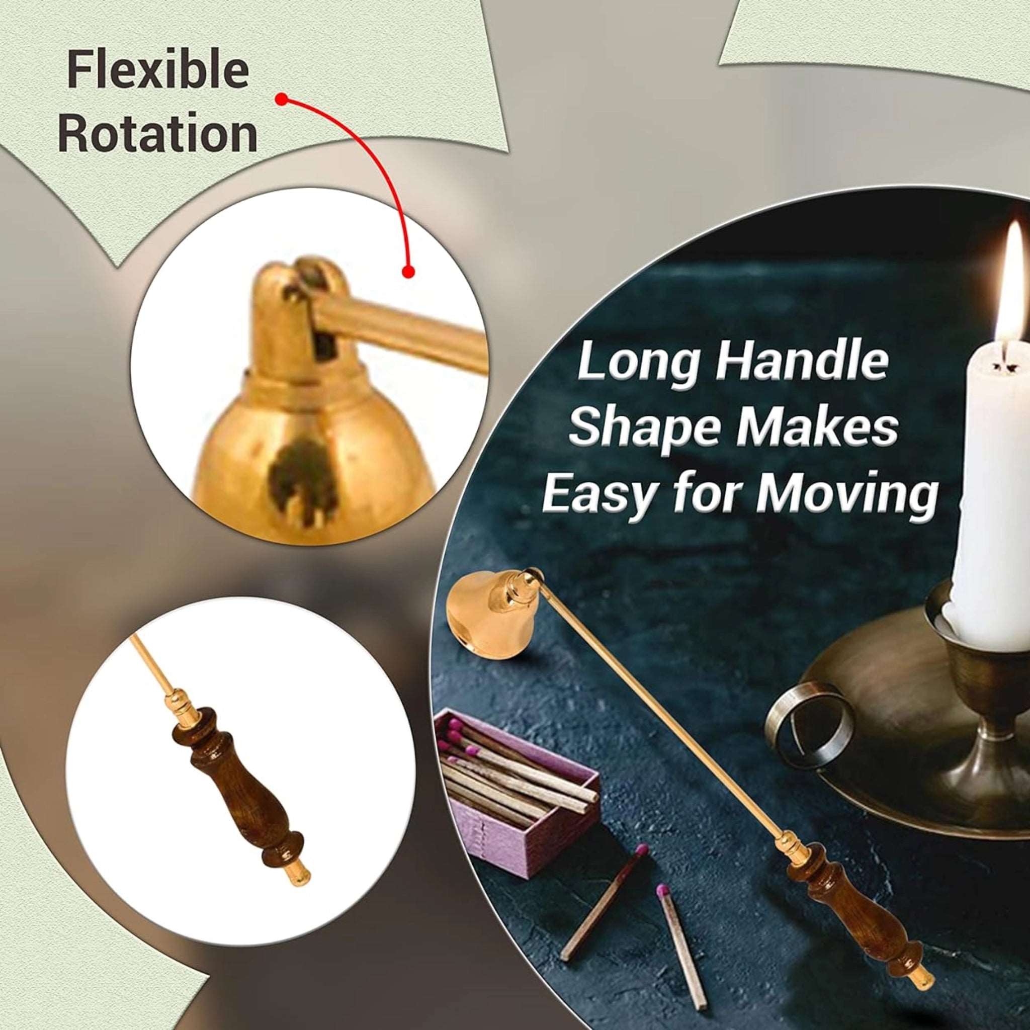 Candle Snuffer, Extinguisher Put Out Tool For Safe Extinguishing, Made of Stainless Steel