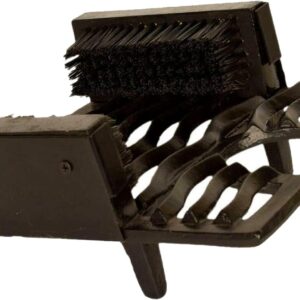 Boot Scraper - Welly Puller & Holder, Boot Remover Cast Iron, Outdoor Boot Jack for Wellies - Heavy Duty Wellington Muddy Cleaner with Brush