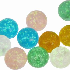 Large Glass Marbles Multi-Color Sports Toys Indoor & Outdoor (10 Pieces Glow in Dark)