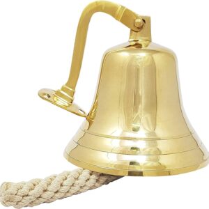 Last Orders Bell - Wall Mounted Ship Bell for Service, Reception, Hotel, Bar - Brass Nautical Decor (3")